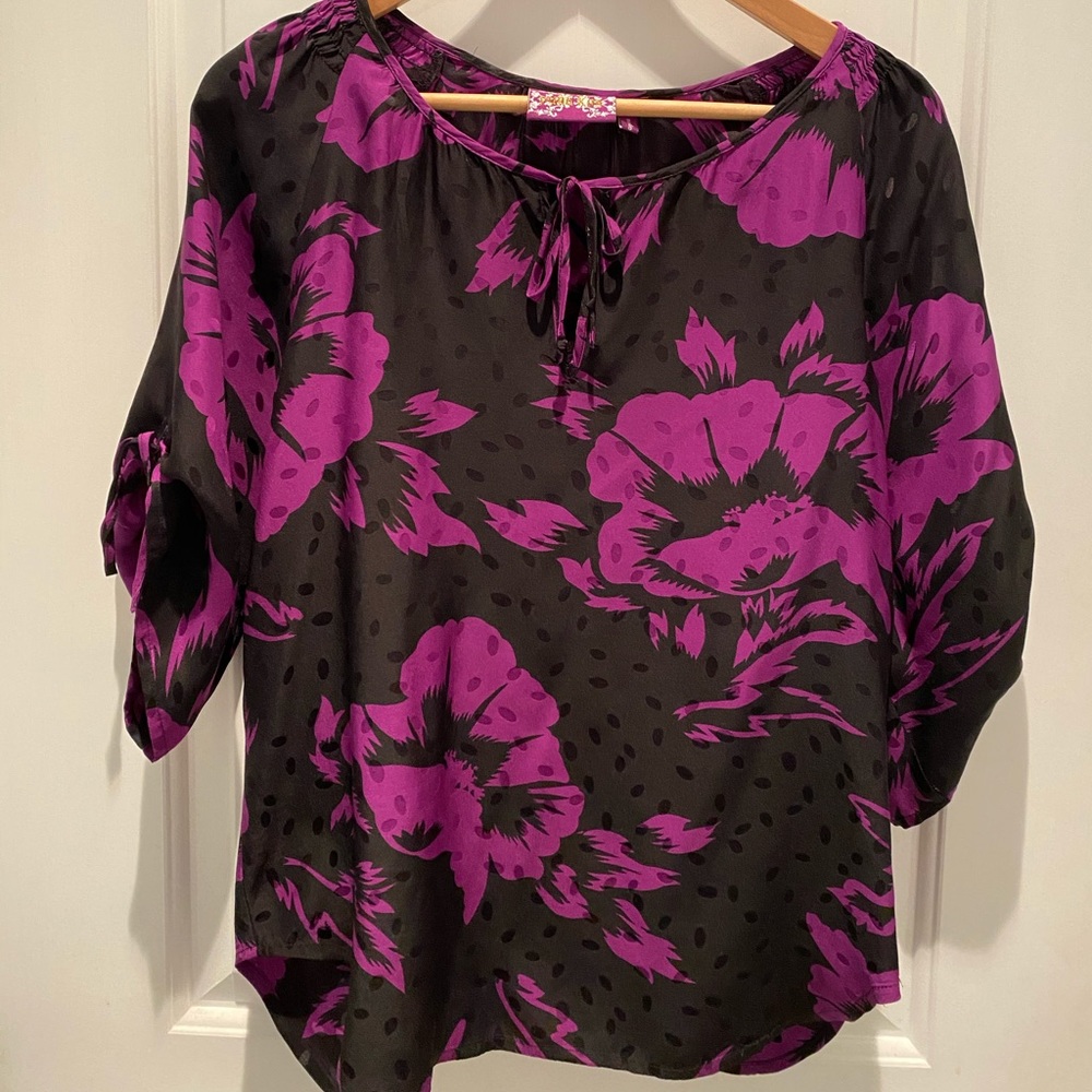 Silk Blouse Top